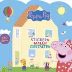 Peppa Pig Stickerbuch und Malbuch für Kinder ab 3 Jahren