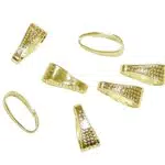 Perlin Anhängerschlaufe Ösen und Collierschlaufen für Schmuckherstellung