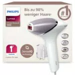 Philips Lumea IPL 8000 Haarentfernungsgerät BRI949/00 + Gesichtshaarentferner BRR454/00
