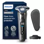PHILIPS Shaver Series 7000 – Elektrischer Rasierer mit Trimmer und Reiseetui S7887/35