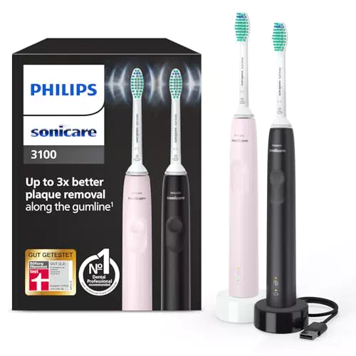 Philips Sonicare HX3675/13 elektrische Schallzahnbürste mit Andruckkontrolle und Timer