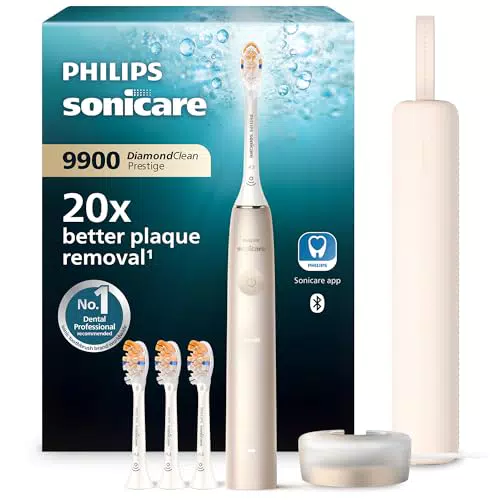 Philips Sonicare DiamondClean 9900 Prestige HX9992/44 - Elektrische Zahnbürste mit SenseIQ Technologie