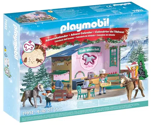 PLAYMOBIL Horses of Waterfall Adventskalender Weihnachtsbacken im Reitcafé 71952