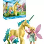 PLAYMOBIL Magic Unicorns Sammel-Einhorn Sonnenscheinblüte mit Fee – 71842