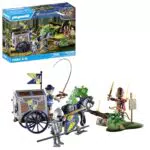 PLAYMOBIL Novelmore 71484 Überfall auf Transportwagen – Ritter Spielzeug ab 4 Jahren