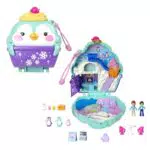 Polly Pocket Winterliche Pinguin Schatulle Spielset HRD34 für Kinder ab 4 Jahren