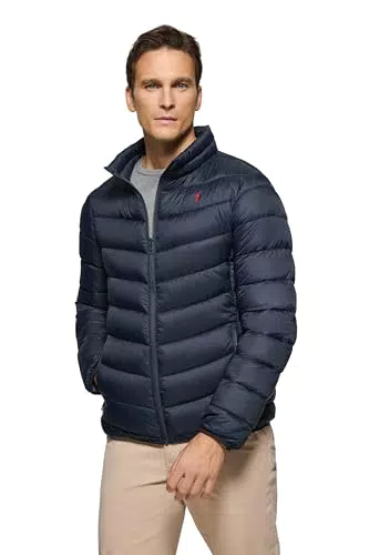 Polo Club Herren Steppjacke – Leichte Übergangsjacke mit Taschen und Fleecefutter