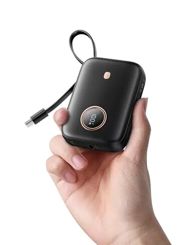 Mini Powerbank 10000mAh mit 22.5W Schnellladung, USB-C für iPhone & Android