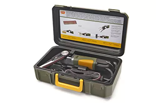 Proxxon Bandschleifer BS/E mit Schwenkarm und Koffer, 80 Watt, 230 Volt