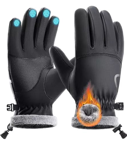 PULIOU Winterhandschuhe Herren Damen – Thermo, Winddicht, Touchscreen, Sport