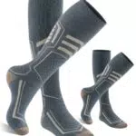 PULIOU Skisocken Merinowolle Herren Damen – Thermosocken warm & atmungsaktiv