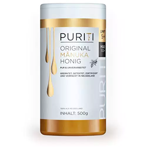 PURITI Manuka Honig MGO 100+ aus Neuseeland – zertifiziert & naturrein