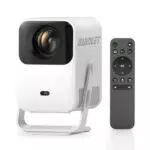 QIAOLET Mini Beamer 4K Full HD, WiFi 6, Bluetooth, Autofokus, 270° drehbar