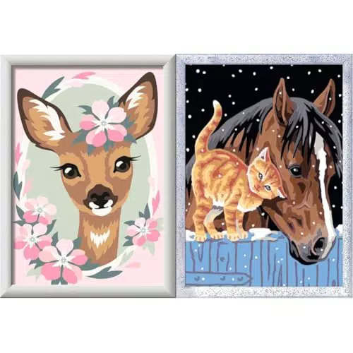 Ravensburger Malen nach Zahlen - Süßes Reh für Kinder ab 7 Jahren