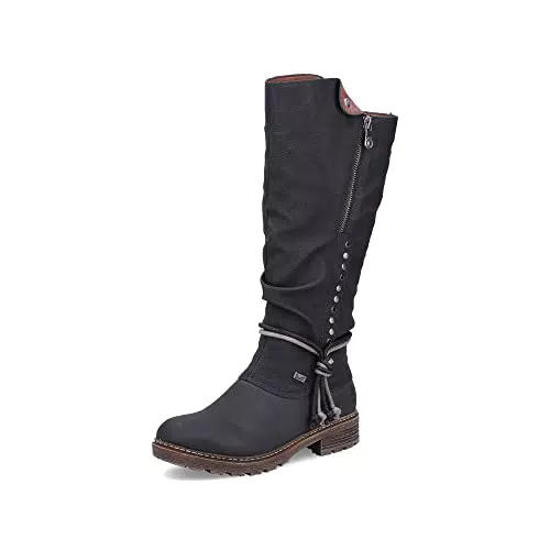 Rieker Damen Winterstiefel Z4759 – wasserabweisende Schnürstiefel für den Winter