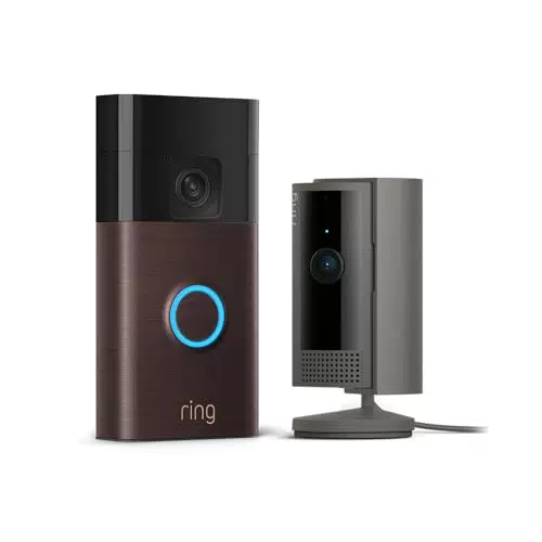 Ring Akku-Videotürklingel und Innenkamera WLAN, Sicherheitskamera, einfache Installation