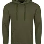 riverso Herren Kapuzenpullover RIVErik Hoodie Sweatshirt Pullover Logo Kapuze Kängurutaschen Regular Einfarbig Baumwolle Beige 4XL