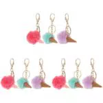 SAFIGLE Plüsch Eistüten Schlüsselanhänger – Süße Deko für Taschen & Geschenke