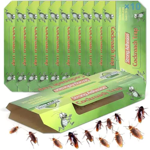 Kakerlakenfalle – Ungiftige Schabenfalle gegen Kakerlaken, Bettwanzen & Staubläuse