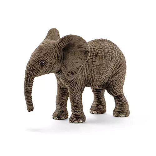 Schleich Wild Life Elefantenbaby 14763 – detailgetreue Spielfigur für Kinder