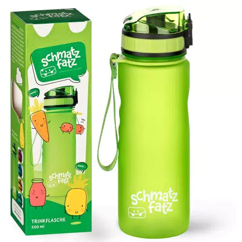schmatzfatz Trinkflasche Kinder Auslaufsicher 0, 5L