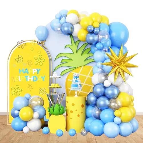 Sponge Schwamm Luftballons Girlande – Geburtstagsdeko für Party & Feier