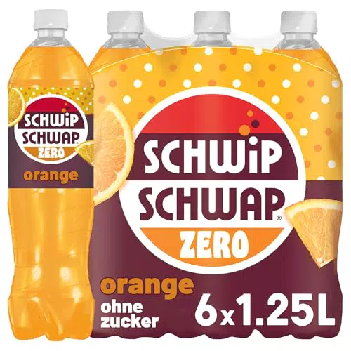 Schwip Schwap Zero Orange Geschmack Erfrischungsgetränk Flasche
