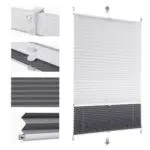 Sekey Plissee Doppelplissee Day+Night Verdunkelung ohne Bohren Klemmfix