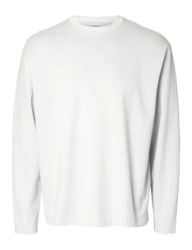 SELECTED FEMME Slhlooseoscar Herren O-Neck Tee Noos – Bequemes Shirt