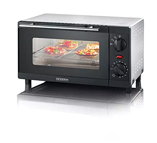 SEVERIN TO 2052 Mini Backofen mit Grillfunktion und Umluft, 800W, kompakt