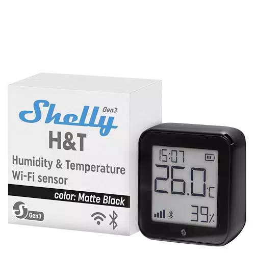 Shelly H&T Gen3 WLAN Smart Temperatur- und Feuchtigkeitssensor Alexa kompatibel