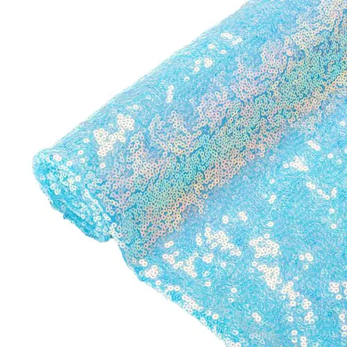 ShinyBeauty Schillernder Paillettenstoff für DIY, Kleider & Hochzeitsdeko