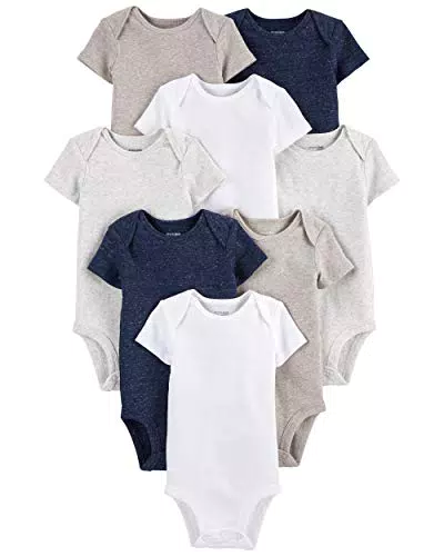 Carter's Baby Body Kurzarm Unisex, Weiß - Hochwertige Qualität