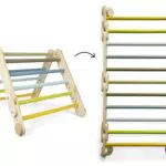 Small Foot Kletterdreieck Adventure aus Holz – Sprossenwand 2in1 für Kinder ab 2 Jahren
