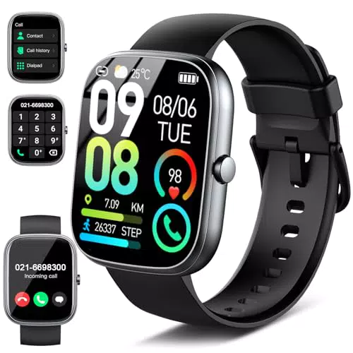 Smartwatch mit Bluetooth-Anrufen, 1.91" HD Touch, Fitness Tracker & Schlafmonitor