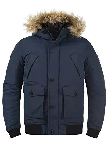 !Solid Frio Herren Winterjacke mit Fell-Kapuze für kalte Tage
