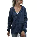 SotRong Damen Windjacke wasserdicht, leicht, Kapuze, Outdoor & Sport
