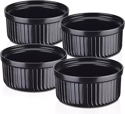 Vancasso Auflaufförmchen aus Keramik – Klassische Soufflé-Schalen für Desserts