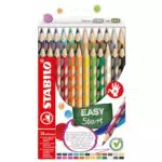 STABILO - Ergonomischer Buntstift für Rechtshänder - EASYcolors - 24er Pack - mit 24 verschiedenen Farben