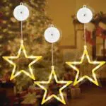 sylvwin LED Weihnachtsdeko Sterne mit Timer für Fenster, Balkon & Hochzeit