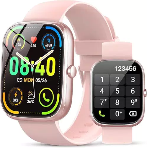 taopodo Smartwatch Damen mit Telefonfunktion, Fitness Tracker & Schlafmonitor