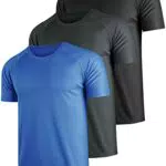 Teesmen Sport T-Shirt Herren Kurzarm Atmungsaktive Activewear für Fitness