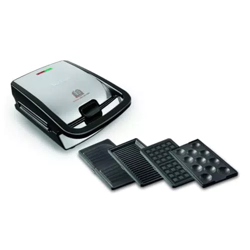 Tefal SW852D Snack Collection | Sandwich- und Waffelmaker mit Antihaftbeschichtung