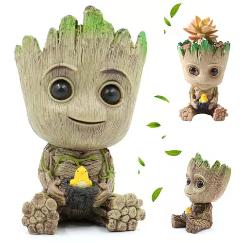 thematys Baby Groot Blumentopf – Dekofigur, Stiftehalter & Geschenkidee für Fans