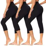 Sportliche Capri Leggings für Damen - Hochtaillierte 3/4 Sporthose