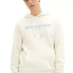 TOM TAILOR Denim Herren 1038755 Hoodie Sweatshirt mit Logo-Print