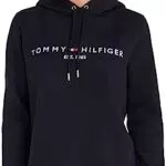 Tommy Hilfiger Damen Hoodie Heritage mit Kapuze - Blau