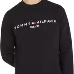 Tommy Hilfiger Herren Sweatshirt Logo ohne Kapuze