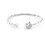 Tommy Hilfiger Damen Armband aus Edelstahl mit Kristallen – Offenes Design