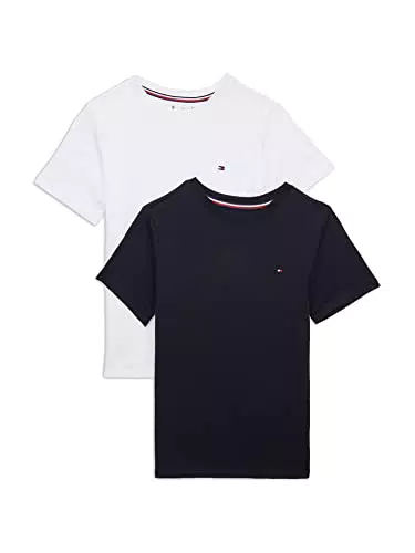 Tommy Hilfiger Jungen T-Shirts mit Rundhalsausschnitt und Kurzarm